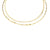 Stainless Steel 14K Gold Plated Fashion U Shape Necklace