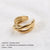 Stainless Steel 18K Gold Plated Fashion Geometric No Inlaid