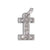 Stainless Steel 26 English Beaded Letter-Printing Eardrops DIY Handmade Pendant Necklace Accessories Wholesale