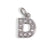 Stainless Steel 26 English Beaded Letter-Printing Eardrops DIY Handmade Pendant Necklace Accessories Wholesale