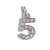 Stainless Steel 26 English Beaded Letter-Printing Eardrops DIY Handmade Pendant Necklace Accessories Wholesale