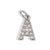 Stainless Steel 26 English Beaded Letter-Printing Eardrops DIY Handmade Pendant Necklace Accessories Wholesale