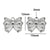 Stainless Steel Bow Pendant Parts Pendant Series DIY Earrings Necklace Pendant Accessories Pendant Wholesale