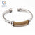 Stainless Steel C-shaped Open Bracelet Metal 5mm Steel Wire Bangle