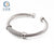 Stainless Steel C-shaped Open Bracelet Metal 5mm Steel Wire Bangle