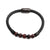 Stainless Steel Magnetic Buckle Leather Beaded Bracelets