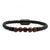 Stainless Steel Magnetic Buckle Leather Beaded Bracelets