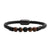 Stainless Steel Magnetic Buckle Leather Beaded Bracelets