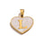 Stainless Steel Peach Heart Pendant English Letter Pendant Diy Handmade Necklace Jewelry Accessories