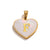 Stainless Steel Peach Heart Pendant English Letter Pendant Diy Handmade Necklace Jewelry Accessories