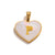 Stainless Steel Peach Heart Pendant English Letter Pendant Diy Handmade Necklace Jewelry Accessories