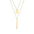 Stainless Steel Titanium Steel 14K Gold Plated Fashion Geometric Necklace