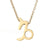 Stainless Steel Titanium Steel 14K Gold Plated Fashion Plating Constellation Necklace