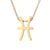 Stainless Steel Titanium Steel 14K Gold Plated Fashion Plating Constellation Necklace