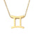 Stainless Steel Titanium Steel 14K Gold Plated Fashion Plating Constellation Necklace