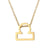 Stainless Steel Titanium Steel 14K Gold Plated Fashion Plating Constellation Necklace