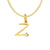 Stainless Steel Titanium Steel 14K Gold Plated Simple Style Letter Heart Shape Plating Pendant Necklace