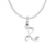 Stainless Steel Titanium Steel 14K Gold Plated Simple Style Letter Heart Shape Plating Pendant Necklace