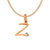 Stainless Steel Titanium Steel 14K Gold Plated Simple Style Letter Heart Shape Plating Pendant Necklace