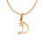 Stainless Steel Titanium Steel 14K Gold Plated Simple Style Letter Heart Shape Plating Pendant Necklace