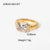 Stainless Steel Zircon Gold Plated