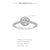 Sterling Silver Zircon Geometric Rings