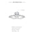 Sterling Silver Zircon Geometric Rings