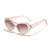 Streetwear Ac Oval Frame Ellipse Full Frame Women's Sunglasses