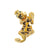 Streetwear Animal Copper Inlay Zircon Unisex Charms