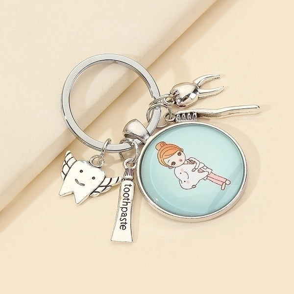 Streetwear Cartoon Character Alloy Women's Bag Pendant Keychain