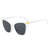 Streetwear Color Block Leopard Ac Cat Eye Full Frame Women's Sunglasses