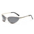 Streetwear Color Block Tac Cat Eye Full Frame Women's Sunglasses