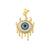 Streetwear Devil's Eye Copper Plating Inlay Zircon Women's Charms