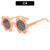 Streetwear Flower Ac Round Frame Full Frame Glasses