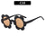 Streetwear Flower Ac Round Frame Full Frame Glasses