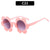 Streetwear Flower Ac Round Frame Full Frame Glasses