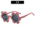 Streetwear Flower Ac Round Frame Full Frame Glasses