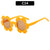 Streetwear Flower Ac Round Frame Full Frame Glasses