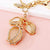 Streetwear Flower Catalpa Alloy Women's Bag Pendant Keychain