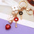 Streetwear Flower Catalpa Alloy Women's Bag Pendant Keychain