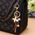 Streetwear Flower Catalpa Alloy Women's Bag Pendant Keychain