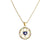 Streetwear Flower Copper Enamel Plating Inlay Zircon Gold Plated Pendant Necklace