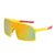 Streetwear Geometric Ac Square Full Frame Sports Sunglasses