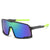 Streetwear Geometric Ac Square Full Frame Sports Sunglasses