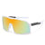 Streetwear Geometric Ac Square Full Frame Sports Sunglasses