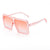 Streetwear Geometric Ac Square Full Frame Women's Sunglasses