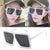 Streetwear Geometric Ac Square Full Frame Women's Sunglasses