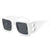 Streetwear Geometric Ac Square Full Frame Women's Sunglasses