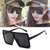 Streetwear Geometric Ac Square Full Frame Women's Sunglasses