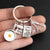 Streetwear Geometric Alloy Bag Pendant Keychain